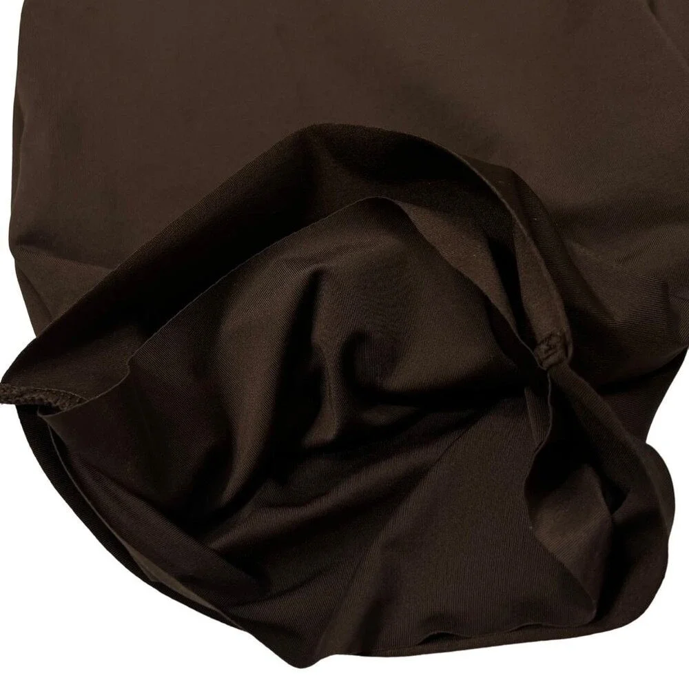 SKIMS Mock Neck Cycle Swimsuit Cocoa Womens XXS